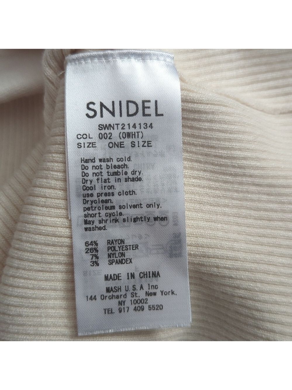 SNIDEL LS Ribbed Top - Picture 10 of 11